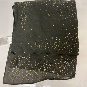 Madewell Dark Gray bandana with metallic Stars